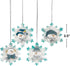 Glitter Snowman and Snowflake Christmas Ornaments (Set of 12)...