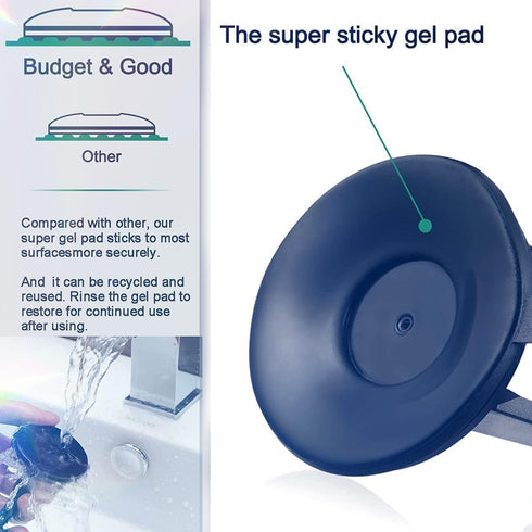 Phone Mount for Car Dash & Windshield, Industrial-Strength Sticky Gel 3" Diameter Suction Cup Car Phone Mount for All Cellphones & More...