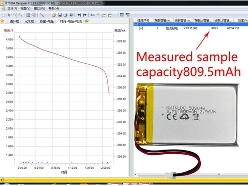 DC 3.7V 800mAh 503048 Rechargeable lithium polymer battery for DIY 3.7-5V Electronic Product, Mobile Energy Storage Power Supply...
