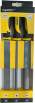 3-Piece 8" Wood Rasp File Set, Includes Flat/Half-Round/Round. For Woodworking & Sharping Wood...