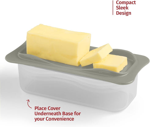 Signoraware Butter Dish with Lid -Butter Keeper Container with Clear Lid for Countertop, Frige- Durable Plastic, Unbreakable Standard Butter Dish ...