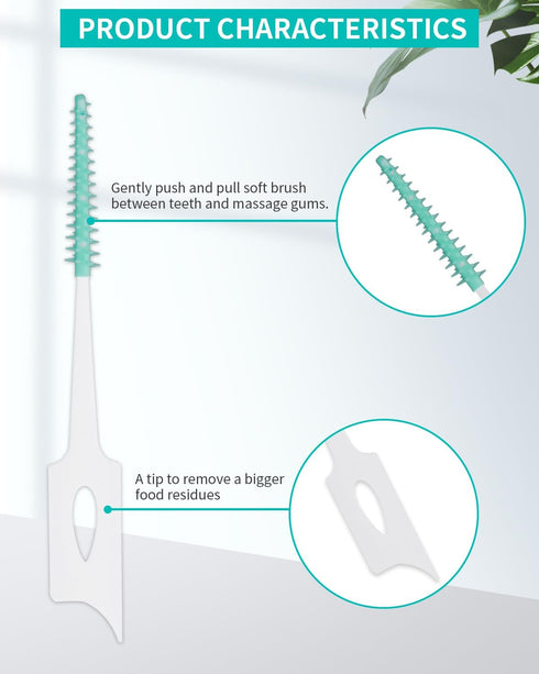 200 PCS Soft Dental Floss Picks, Dental Picks with case, Toothpicks Brush Between Teeth, Tooth Flossing Brush Disposable for Cleaning, Toothbrush ...
