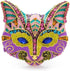 Cat Head Brooches Crystal Rhinestone Animal Women Party Brooch Pins Fashion Scarf Buckle Pin for Women, Multicolor...