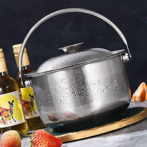 Hemoton 1.6L/1.5QT Stainless Steel Stockpot with Lid & Handle?Cooking Stock Pot ,Pasta Soup Pot,Cookware Cooking Pot?Multi-Purpose Food Cooking Po...
