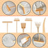 6pcs Mini Zen Garden Rake Tool,DIY Sand Zen Garden Tools for Office,Tasteful and Elegant Zen Garden Tools,Meditation Rock Sand Garden Accessories(...