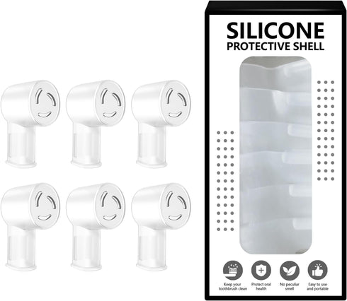 Silicone Toothbrush Head Covers for iO Electric Toothbrush Heads, Eco-Friendly Caps Compatible with Oral B Electric Brush Head, Easy Clean & Odor-...