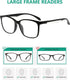 Eyekepper 5 Packing Reading Glasses Women Large Frame Readers Men +2.25...