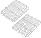 2 Pack Cooling Rack for Baking Stainless Steel, Heavy Duty Wire Rack Baking Rack, 11.7" x 9.4" Cooling Racks for Cooking, Fits Small Toaster Oven,...