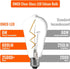 Fishbone Filament LED Edison Bulbs, ST64 E26 Dimmable Vintage Light Bulbs, 60 Watt Equivalent, 4000K Daylight White Teardrop Light Bulbs for Dinin...