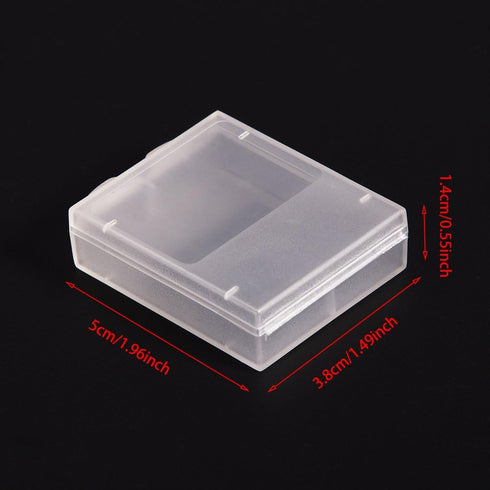 Taidda Battery Holder Case, Battery Holder Case Sturdy Pliable 10Pcs Clear Plastic Dampproof Battery Holder Storage Box Case Container for Digital...