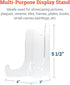 Clear Acrylic Easel - 6” Acrylic Display Stand for Picture Frames, Plaques, Ceramic Tiles, Plates, etc....