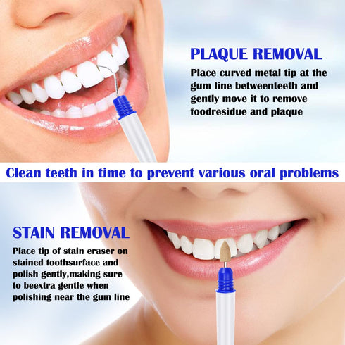 2 Pcs Travel Teeth Cleaning Tools, Dental Tools To Remove Plaque and Tartar, Portable Dental Hygiene Oral Care Kit with Plaque Remover and Tartar ...