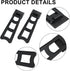 12pcs Easel Back Stand, Plastic Picture Frame Easel Backs, Black Adhesive Easel Back Support, Easel Back Frame Holder with 1pcs Screwdriver...