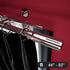 Adjustable Double Curtain Rod, 44-82 Inch, 3/4 Inch Diameter, Brushed Nickel Finish, Wall Mount, Shooting Star Finials...