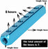 Beduan 1/4" 6 Way 9 Port Aluminum Air Hose Inline Manifold Block Splitter, Pneumatic Air Compressor Manifold Fitting...