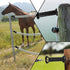 Electric Fence Gate Handle Insulated Spring Gate Handle Electric Fence Arch Hook for Fence Home (Black, 2Pcs)...