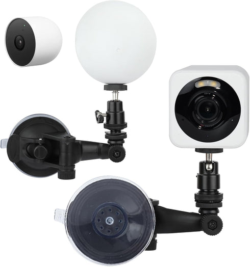 Camera Suction Cup Mount Compatible with Wyze Cam V4, Wyze Cam V3, Google Nest Cam (Battery), Security Camera Suction Mount, Camera Window Mount, ...