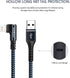 iPhone Charger Lightning Cord 3Pack 1FT 3FT 6FT Right Angle MFi Certified Cable Braided USB Charging Wire High Speed Black......
