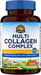 VITALITOWN Multi Collagen Complex, Type I, II, III with Biotin, Vitamin C, Hyaluronic Acid, Turmeric, Black Pepper for Skin, Hair, Nails & Joints,...