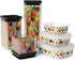 French Bull Ziggy Plastic BPA Free Leak-Proof Cereal and Dry Food Storage Container with Lid-Pantry, Kitchen, Snacks, Airtight, Stackable, Organiz...