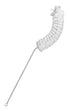 EISCO Curved, Flask Cleaning Brush, 15" - Twisted Stainless Steel Wire Handle - Ideal for Labware, Glassware, Beakers, Bottles, Jars, Cups, Vases ...