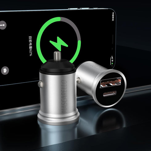USB C Car Fast Charger, Super Fast Charging Type C Car Charger Adapter (Silver-1)...