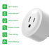 Smart Plug, 2.4Ghz WiFi Plugs Work with Voice Contrl, Smart Outlet with Timer & Group Controller, WiFi Plug with Energy Monitoring, Remote Control...