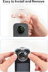 LICHIFIT Transparent Lens Cover Detachable Camera Lens Protector Case Lens Cap for Insta360 X3 Panoramic Camera...