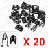 uxcell 20Pcs Black Automotive Car Dash Dashboard Console Trim Metal Retainer...