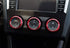 iJDMTOY Compatible with Subaru WRX, STI, Impreza, Forester, XV Crosstrek, 3pc Red Anodized Aluminum AC Climate Control Turner Cover Rings...
