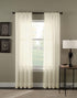 Curtainworks Trinity Crinkle Voile Sheer Curtain Panel, 51 by 84", Oyster...
