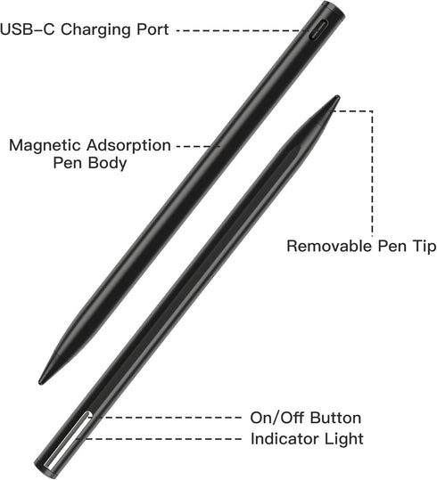Stylus Touch Screen Pen Compatible for iPad with Palm Rejection, Compatible with iPad Pro 11&12.9 Inch,iPad Air (3rd/4th/5th),iPad Mini(5/6th),iPa...