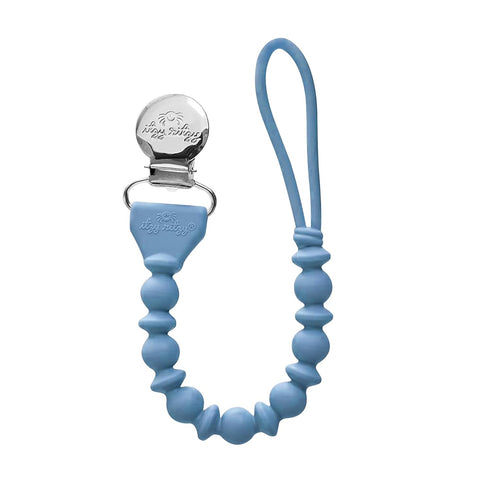 Itzy Ritzy Silicone Pacifier Clip; 100% Food Grade Silicone Pacifier Strap with Clip Keeps Pacifiers, Teethers & Small Toys in Place Features One-...