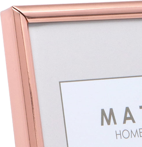 Maturi Rose Gold Colored Thin Edge Photo Frame - 6 x 8-Inch (15 x 20cm)...