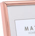 Maturi Rose Gold Colored Thin Edge Photo Frame - 6 x 8-Inch (15 x 20cm)...