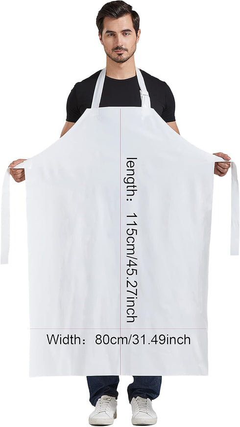 Nanxson TPU Waterproof Apron Lightweight Industrial Work Apron with Adjustable Buckle Butcher Aprons for Dishwashing CF3148...