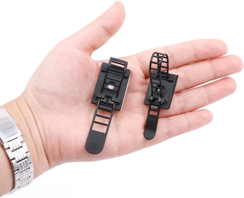 50Pcs 2 Sizes Adjustable Self-Adhesive Nylon Cable Straps Cable Ties Cord Clamp for wire management, Large and Small...