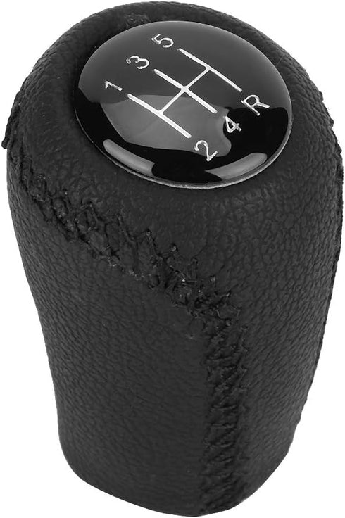 Estink Gear Shift Knob, Car Gear Shifter Head Leather Anti-Slip Lever Shift for 3 BK BL 5 CR CW 6 II GH CX-7 ER NC III MX-5 2005-2011(5 Speed)...