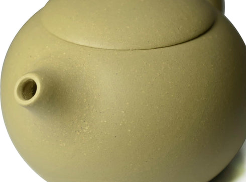 Clay Teapot 6.8oz/200ml Chinese Yixing Zisha Handmade Purple Sand Yellow Mud Small Xishi Tea Pot Kungfu Tea Infuse Brew Loose Tea...