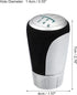 X AUTOHAUX 6 Speed Manual Gear Stick Shift Knob Transmission 25110429269 for BMW 1 Series E81 3 Doors 02/2006-12/2011 ABS Faux Leather Silver Tone...