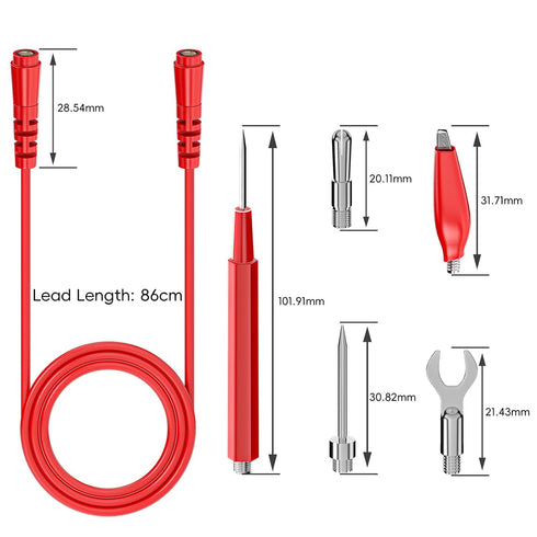 Goupchn 16PCS Multimeter Test Leads Kit Replacement Test Wire Set with Alligator Clips, Banana Plugs, Test Probes, Banana Plugs for Multimeter Aut...