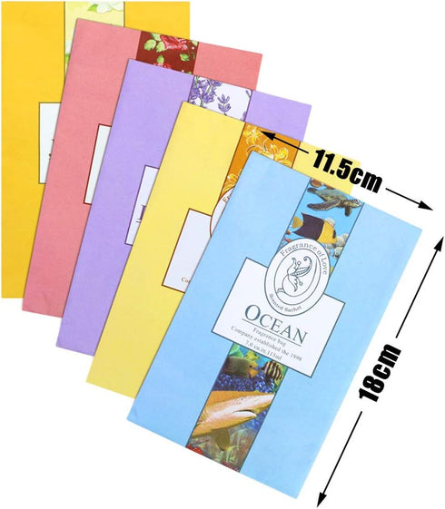 15 Pack Closet Air Freshener, Flower Scented Sachets Bags for Drawer and Closet, Fresh Scents Freshener with Hanger...