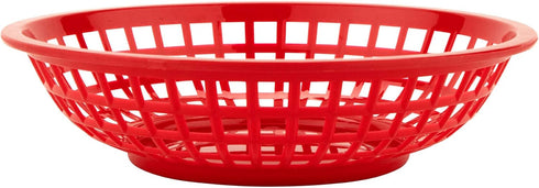 G.E.T. RB-820-R Round Serving / Bread Basket, 8", Red (Set of 12)...