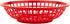 G.E.T. RB-820-R Round Serving / Bread Basket, 8", Red (Set of 12)...