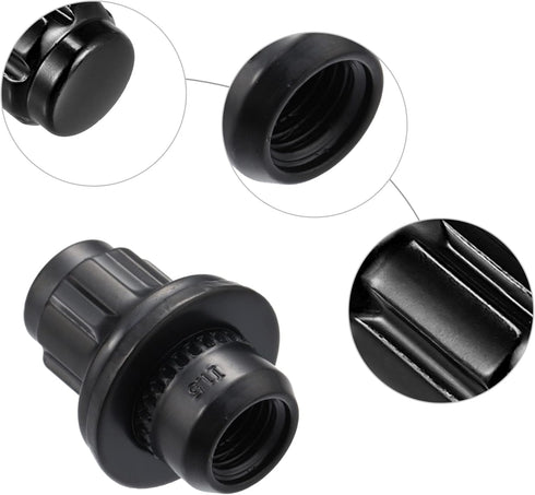 ACROPIX M12x1.5 Car Wheel Lock Lug Nuts Set Anti Theft Lug Nut Screw Fit for Toyota RAV4 - Pack of 5 Black...