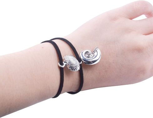 BronaGrand 40 Pieces Mixed Antique Silver DIY Ocean Fish & Sea Creatures Charms Pendants for Making Bracelet and Necklace...