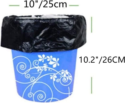 1.2-1.5 Gallon/180pcs Small Wastebasket Trash Bags Black Garbage Bag,Thin Material, Bedroom Office Trash Can Liners...