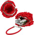 Flower Clutch Purse Small Evening Bag Sweet Wristlets Handbag Wedding Clutch Bag, Red...