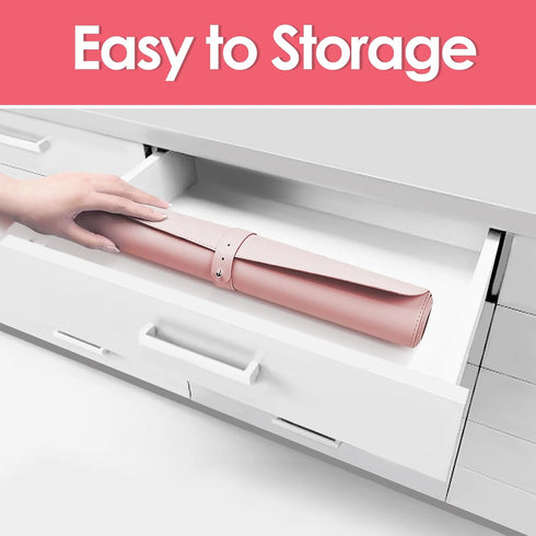 Makeup Mat for Vanity to Protect Vanity Desk Top, Dual-Sided Vanity Mat, Easy to Clean Vanity Desk Mat - Vanity Makeup Pads Waterproof and Oilproo...