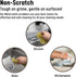 Unha's Non-Scratch Scouring Pads - Heavy Duty Dish Scrubbers, Odorfree, Long Lasting Dish Cloth, All-Purpose for Dish Washing Scurbs - Made in Kor...